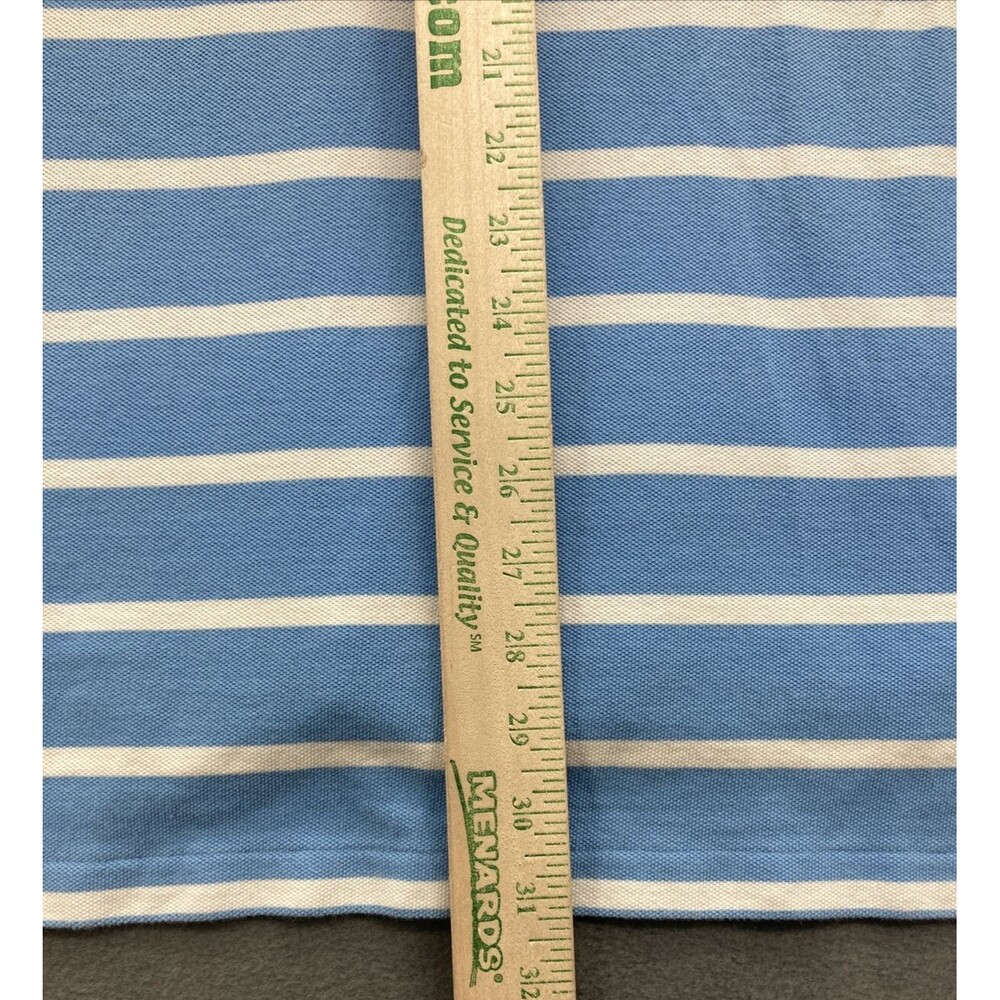 Polo By Ralph Lauren Mens Shirt Size XL Blue White Stripe Rugby Preppy College - Picture 8 of 11